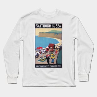 Saltburn-by-the-Sea, Yorkshire - LNER - Vintage Railway Travel Poster - 1923-1929 Long Sleeve T-Shirt